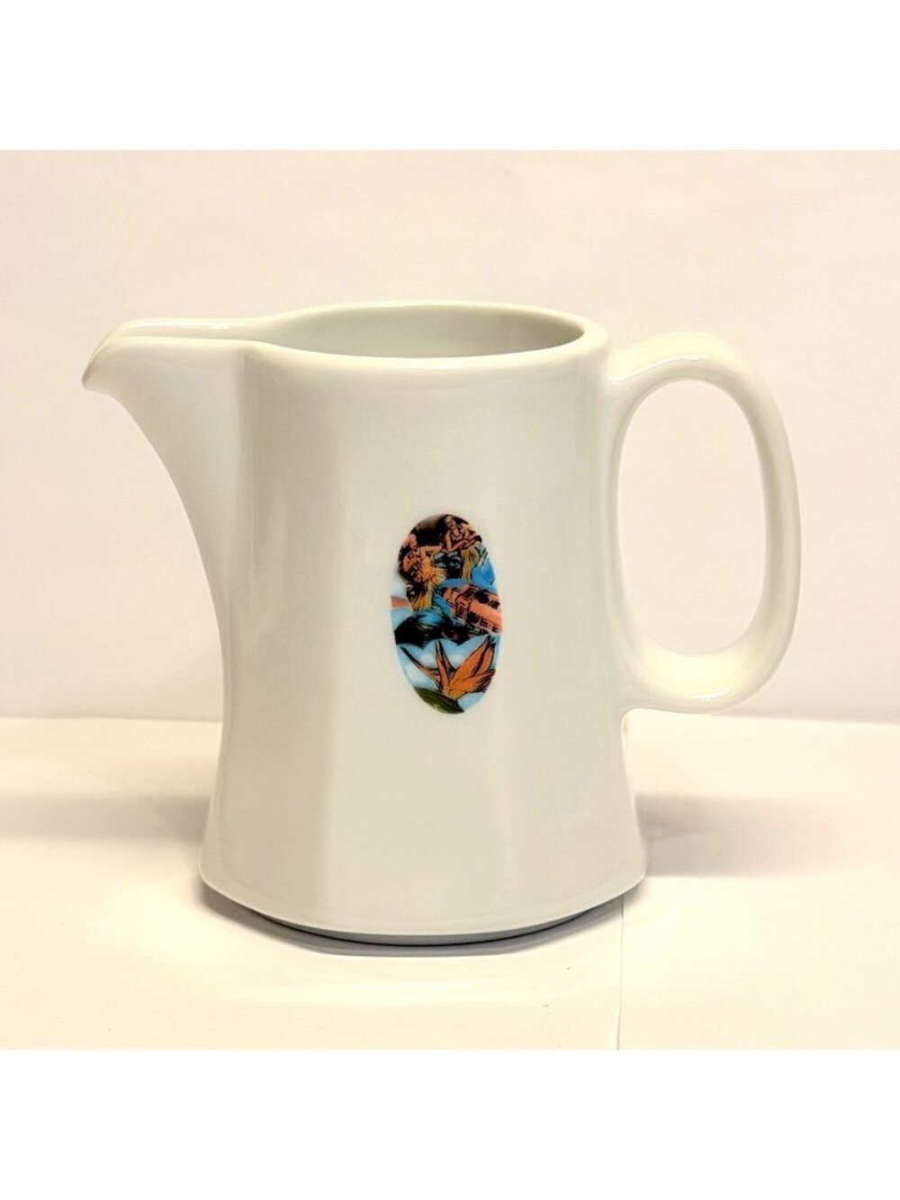 Schonwald Germany Creamer Hawaii Souvenir Hula Girls Aloha Tower Flower